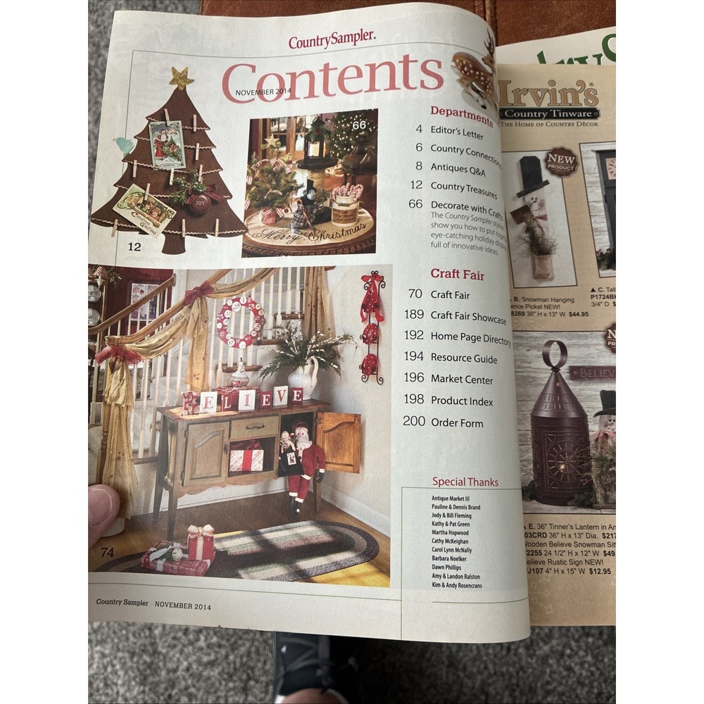 Country Sampler Magazine Lot 4 Issues Read For Dates-Decorating Ideas Home Decor - Picture 11 of 16